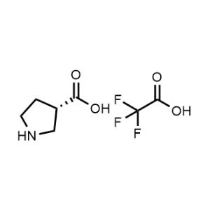 (S)-Pyrrolidine-3-carboxylic acid compound with 2,2,2-trifluoroacetic acid 1:1|CS-1208644