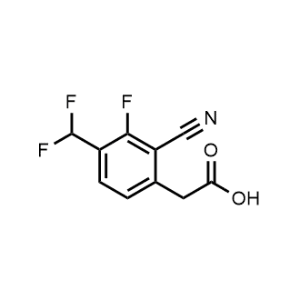 2-(2-Cyano-4-(difluoromethyl)-3-fluorophenyl)acetic acid|CS-1208670
