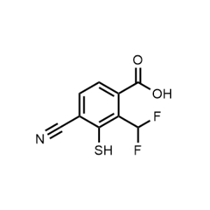 4-Cyano-2-(difluoromethyl)-3-mercaptobenzoic acid|CS-1208791
