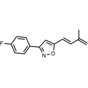 (E)-3-(4-Fluorophenyl)-5-(3-methylbuta-1,3-dien-1-yl)isoxazole|CS-1208908