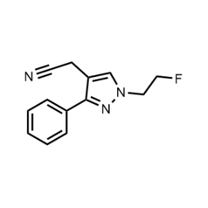 2-(1-(2-Fluoroethyl)-3-phenyl-1H-pyrazol-4-yl)acetonitrile|CS-1208929
