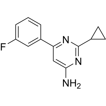 2-Cyclopropyl-6-(3-fluorophenyl)pyrimidin-4-amine|CS-1208933