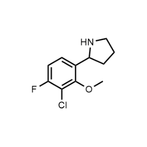 2-(3-Chloro-4-fluoro-2-methoxyphenyl)pyrrolidine|CS-1209029