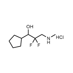 1-Cyclopentyl-2,2-difluoro-3-(methylamino)propan-1-ol hydrochloride|CS-1209042