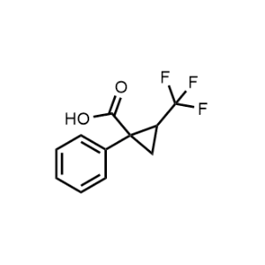 1-Phenyl-2-(trifluoromethyl)cyclopropane-1-carboxylic acid|CS-1209191