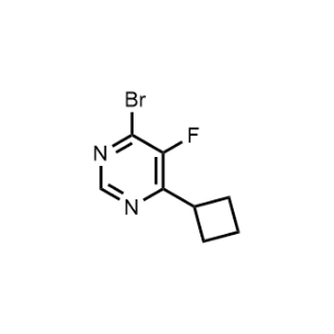 4-Bromo-6-cyclobutyl-5-fluoropyrimidine|CS-1209468