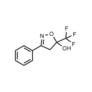 3-Phenyl-5-(trifluoromethyl)-4,5-dihydroisoxazol-5-ol|CS-1209552