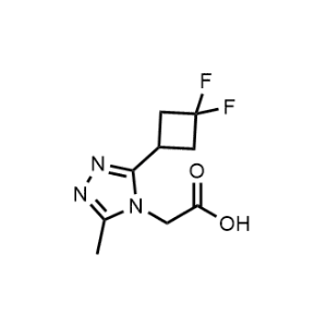 2-(3-(3,3-Difluorocyclobutyl)-5-methyl-4H-1,2,4-triazol-4-yl)acetic acid|CS-1209599