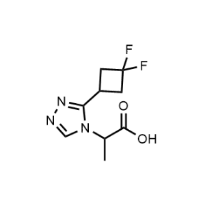 2-(3-(3,3-Difluorocyclobutyl)-4H-1,2,4-triazol-4-yl)propanoic acid|CS-1209600
