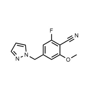 4-((1H-Pyrazol-1-yl)methyl)-2-fluoro-6-methoxybenzonitrile|CS-1209768
