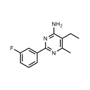 5-Ethyl-2-(3-fluorophenyl)-6-methylpyrimidin-4-amine|CS-1209832