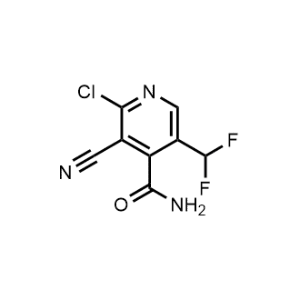 2-Chloro-3-cyano-5-(difluoromethyl)isonicotinamide|CS-1209872