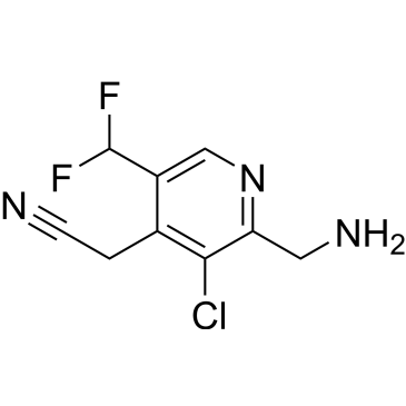 2-(2-(Aminomethyl)-3-chloro-5-(difluoromethyl)pyridin-4-yl)acetonitrile|CS-1209892