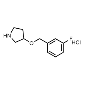 3-((3-Fluorobenzyl)oxy)pyrrolidine hydrochloride|CS-1209943