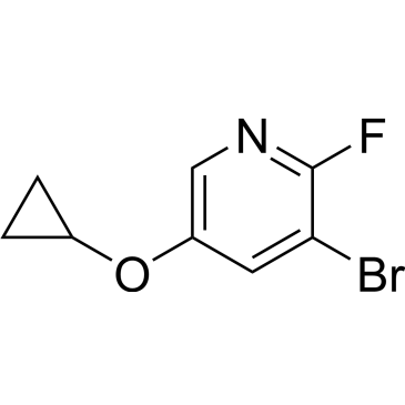 3-Bromo-5-cyclopropoxy-2-fluoropyridine|CS-1209976