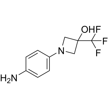 1-(4-Aminophenyl)-3-(trifluoromethyl)azetidin-3-ol|CS-1210283