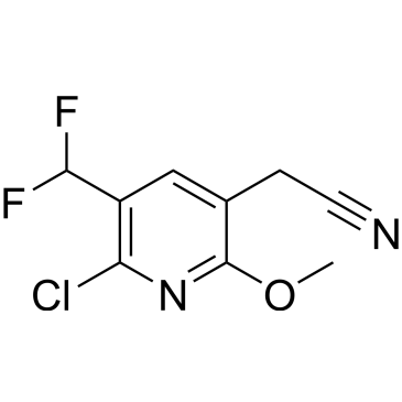 2-(6-Chloro-5-(difluoromethyl)-2-methoxypyridin-3-yl)acetonitrile|CS-1210423