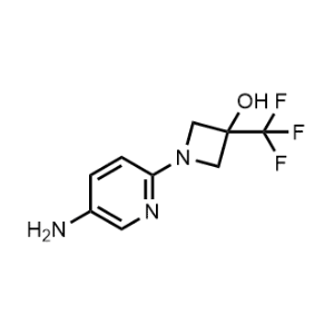 1-(5-Aminopyridin-2-yl)-3-(trifluoromethyl)azetidin-3-ol|CS-1210647