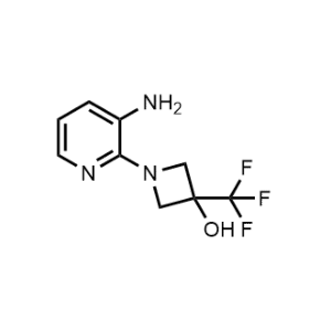 1-(3-Aminopyridin-2-yl)-3-(trifluoromethyl)azetidin-3-ol|CS-1210688