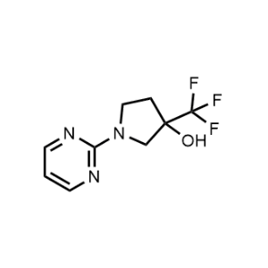 1-(Pyrimidin-2-yl)-3-(trifluoromethyl)pyrrolidin-3-ol|CS-1210690