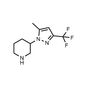 3-(5-Methyl-3-(trifluoromethyl)-1H-pyrazol-1-yl)piperidine|CS-1210805