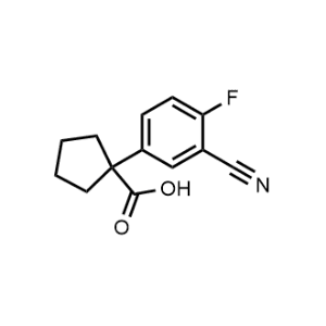 1-(3-Cyano-4-fluorophenyl)cyclopentane-1-carboxylic acid|CS-1210806