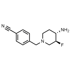 4-(((3S,4S)-4-Amino-3-fluoropiperidin-1-yl)methyl)benzonitrile|CS-1210876