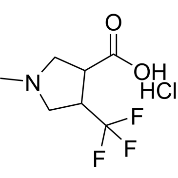 1-Methyl-4-(trifluoromethyl)pyrrolidine-3-carboxylic acid hydrochloride|CS-1210908