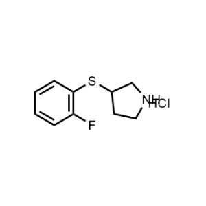3-((2-Fluorophenyl)thio)pyrrolidine hydrochloride|CS-1210952