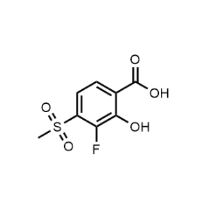 3-Fluoro-2-hydroxy-4-(methylsulfonyl)benzoic acid|CS-1211121