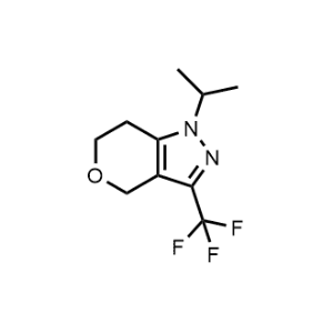 1-Isopropyl-3-(trifluoromethyl)-1,4,6,7-tetrahydropyrano[4,3-c]pyrazole|CS-1211140