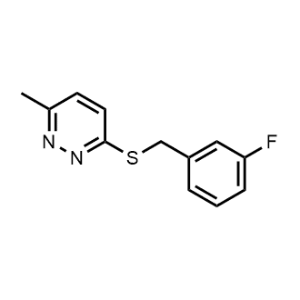 3-((3-Fluorobenzyl)thio)-6-methylpyridazine|CS-1211229