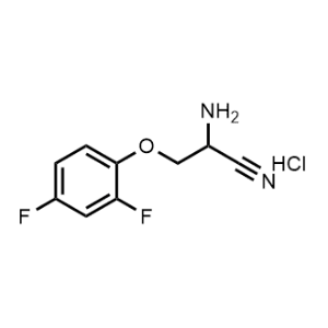 2-Amino-3-(2,4-difluorophenoxy)propanenitrile hydrochloride|CS-1211254