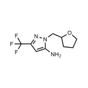 1-((Tetrahydrofuran-2-yl)methyl)-3-(trifluoromethyl)-1H-pyrazol-5-amine|CS-1211436