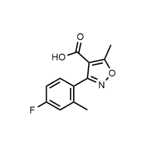3-(4-Fluoro-2-methylphenyl)-5-methylisoxazole-4-carboxylic acid|CS-1211447