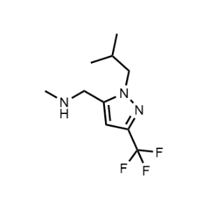 1-(1-Isobutyl-3-(trifluoromethyl)-1H-pyrazol-5-yl)-N-methylmethanamine|CS-1211526
