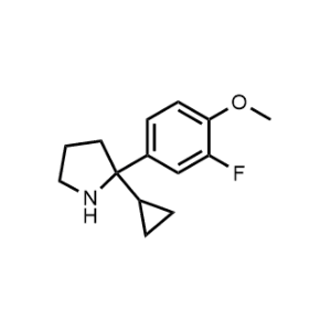 2-Cyclopropyl-2-(3-fluoro-4-methoxyphenyl)pyrrolidine|CS-1211565