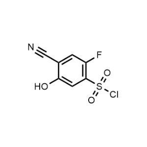 4-Cyano-2-fluoro-5-hydroxybenzenesulfonyl chloride|CS-1211594