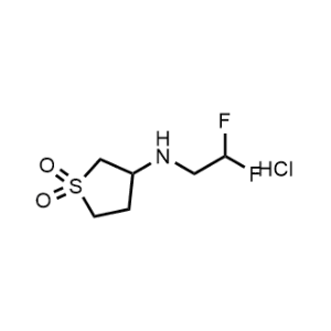 3-((2,2-Difluoroethyl)amino)tetrahydrothiophene 1,1-dioxide hydrochloride|CS-1211639