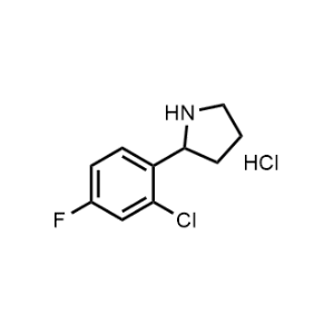 2-(2-Chloro-4-fluorophenyl)pyrrolidine hydrochloride|CS-1211708