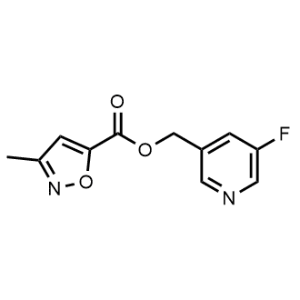 (5-Fluoropyridin-3-yl)methyl 3-methylisoxazole-5-carboxylate|CS-1211800
