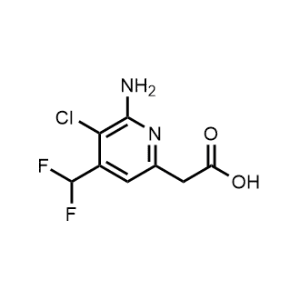 2-(6-Amino-5-chloro-4-(difluoromethyl)pyridin-2-yl)acetic acid|CS-1211991
