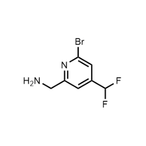 (6-Bromo-4-(difluoromethyl)pyridin-2-yl)methanamine|CS-1212095