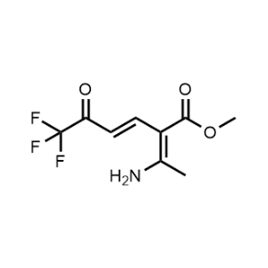 Methyl 2-(1-aminoethylidene)-6,6,6-trifluoro-5-oxohex-3-enoate|CS-1212182
