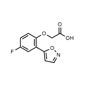 2-(4-Fluoro-2-(isoxazol-5-yl)phenoxy)acetic acid|CS-1212190