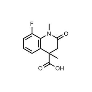 8-Fluoro-1,4-dimethyl-2-oxo-1,2,3,4-tetrahydroquinoline-4-carboxylic acid|CS-1212290