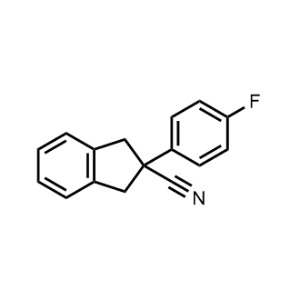 2-(4-Fluorophenyl)-2,3-dihydro-1H-indene-2-carbonitrile|CS-1212356