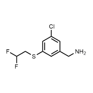 (3-Chloro-5-((2,2-difluoroethyl)thio)phenyl)methanamine|CS-1212522
