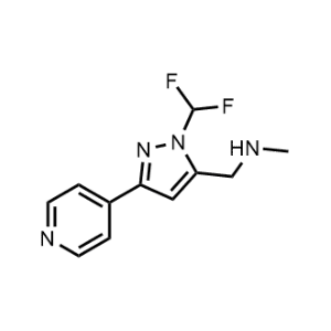 1-(1-(Difluoromethyl)-3-(pyridin-4-yl)-1H-pyrazol-5-yl)-N-methylmethanamine|CS-1212830