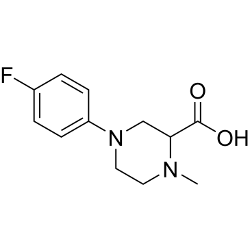 4-(4-Fluorophenyl)-1-methylpiperazine-2-carboxylic acid|CS-1212847